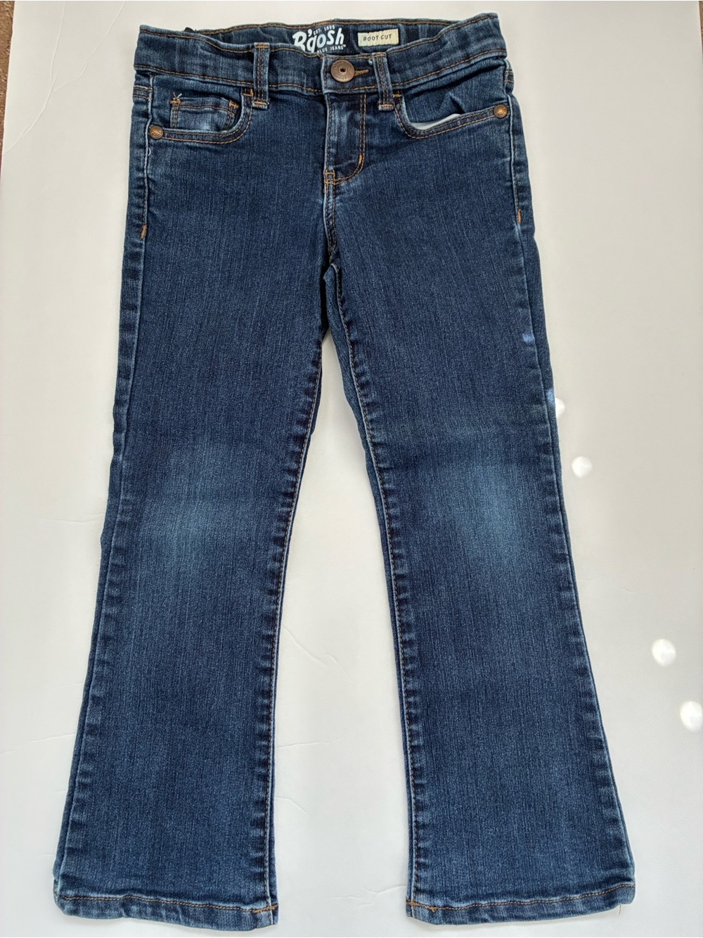 OshKosh Girls' Bootcut Denim Jeans- Adjustable Waist - Size 5T
